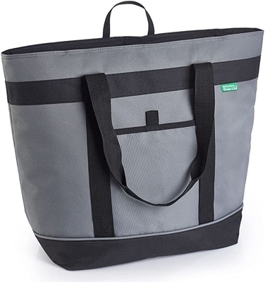Thermalweiche Gray Insulated Cooler Bags HD versah Isolierkühlvorrichtung mit Seiten