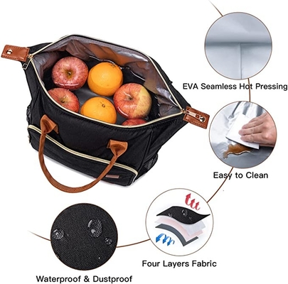Tragbare Isolierkühltasche-einfrierbare wiederverwendbare kühlere Einkaufstaschen für Schulpicknick-Strand