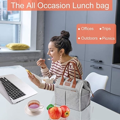 Weiche mit Seiten versehene Mittagessen-Isolierkühlvorrichtung Tote Bags Reusable Lunch Containers