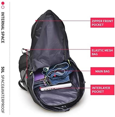 leichter beständiger wandernder Rucksack des Wasser-50l für das kletternde kampierende Reisen