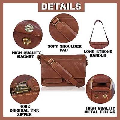 der lederne Bote Bag Canvas Cowhide 400g der Frauen des Laptop-14inch
