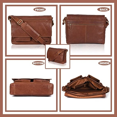 der lederne Bote Bag Canvas Cowhide 400g der Frauen des Laptop-14inch