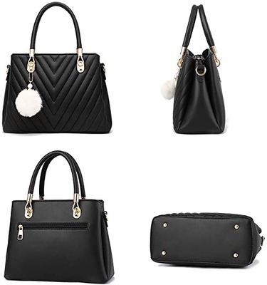 Die Luxushandtaschen-Spitzengriff-Schultasche lederner Mode-PU-Frauen