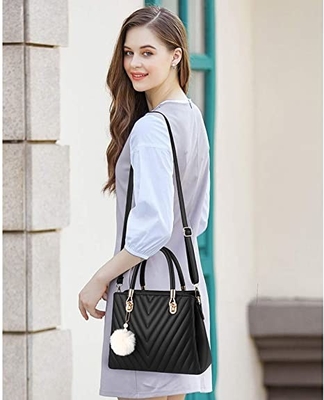 Die Luxushandtaschen-Spitzengriff-Schultasche lederner Mode-PU-Frauen